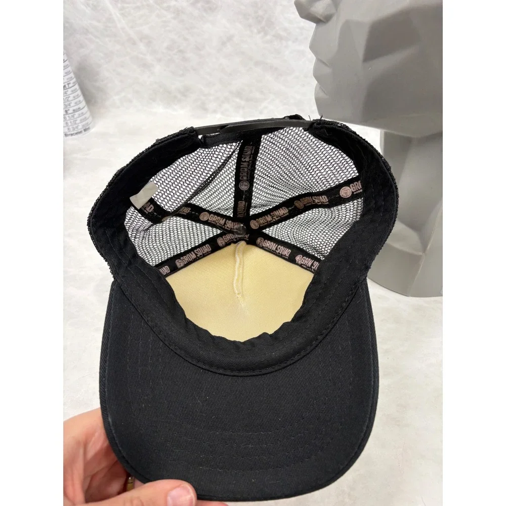 Grom Squad Kids‎ Big Trucker Hat Heart Arrow Snapback Black White 18M-5Y